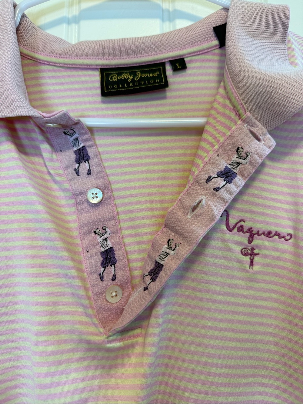 Bobby Jones Collection Men’s Golf Polo Shirt | Pink | Men’s L